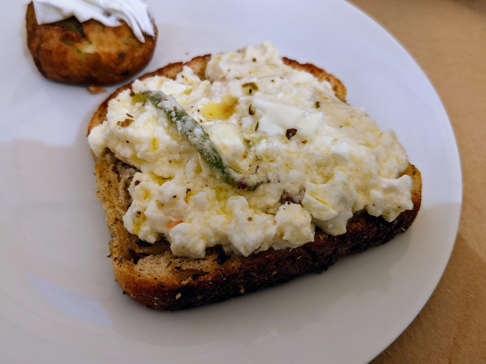 Toast with Bouyourdi