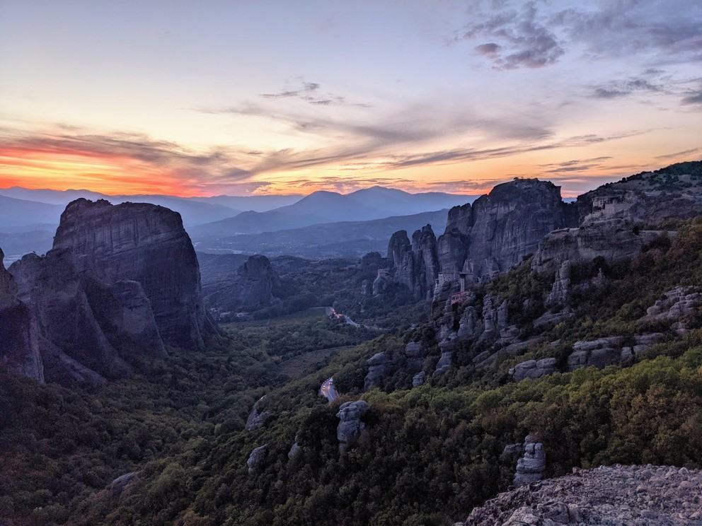 Meteora Sunset