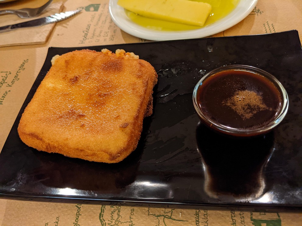 Saganaki (fried cheese)