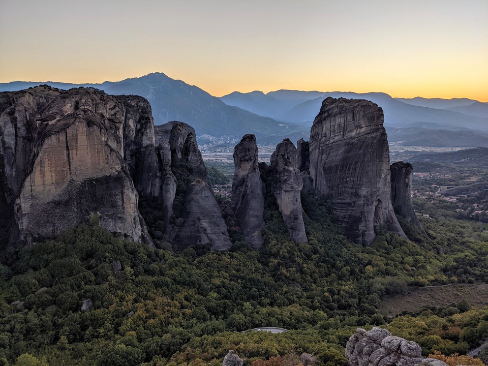 Sunset at Meteora