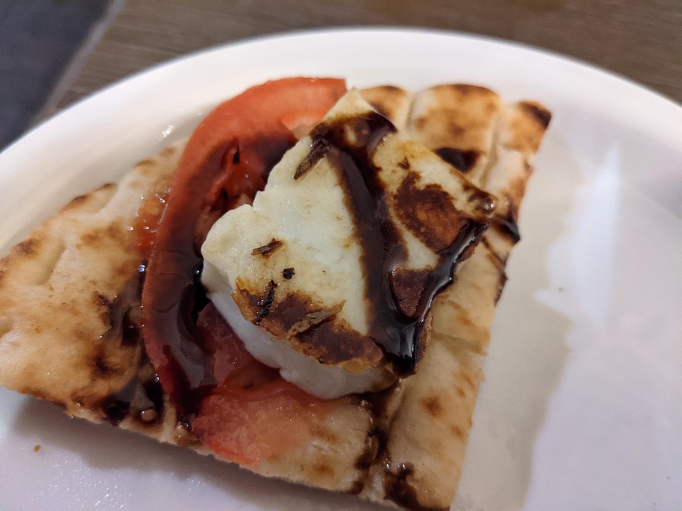 Grilled Halloumi on Pita