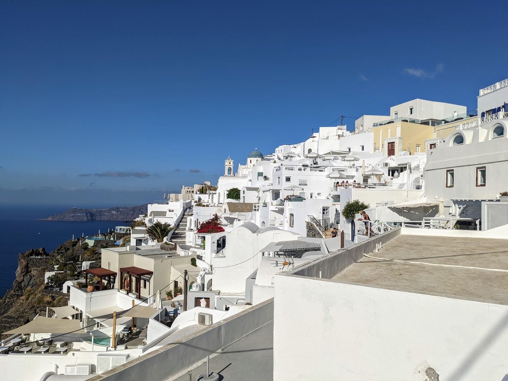 Looking from Fira to Oia