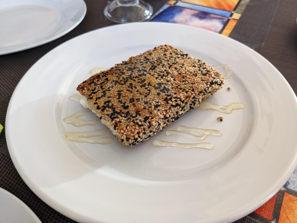 Feta with Sesame and Honey